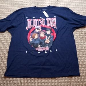 Jujutsu High School Kaisen Tokyo Shirt Anime 3XL Plus Size Tee Shirt Top